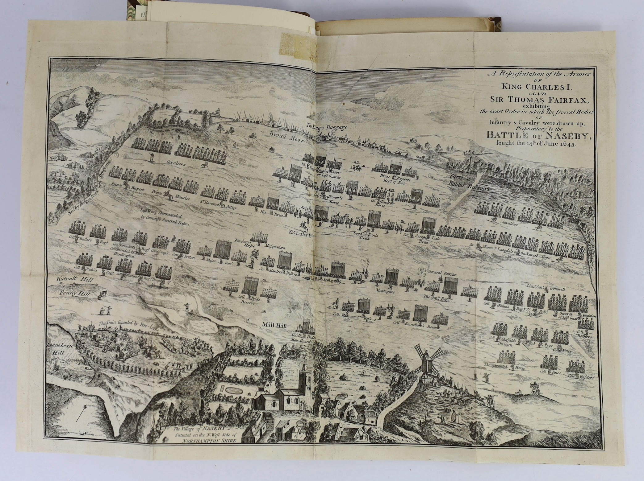 NORTHANTS: Mastin, Rev. John - The History and Antiquities of Naseby, in the County of Northampton. folded pictorial plan, subscribers list, half title; rebound calf-backed marbled boards